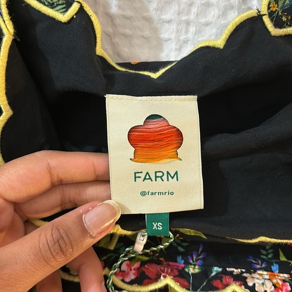 Black Delicate Forest Scarves Organic Cotton Maxi Dress - Picture 3 of 9